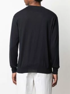 Moschino Teddy Bear logo-intarsia cotton jumper