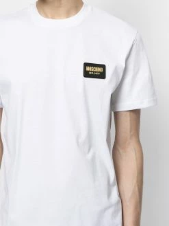 Moschino badge detail cotton T-shirt