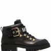 Moschino logo-strap chunky boots
