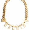 Moschino logo-lettering chain chocker