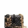 Moschino panelled leather shoulder bag