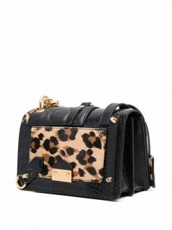 Brand new ⭐ Moschino Panelled leather shoulder bag ⌛ 9 Moschino panelled leather shoulder bag