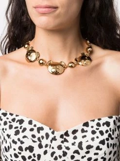 Moschino Teddy Bear chain necklace