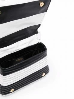 Moschino striped panelled tote bag