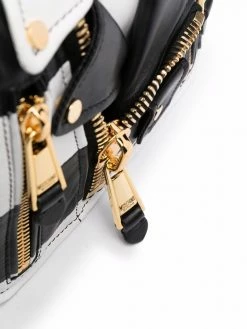 Moschino striped panelled tote bag