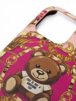 Moschino bear-motif iPhone 12/12 Pro case