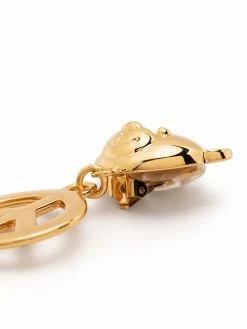 Moschino heart pendant earrings