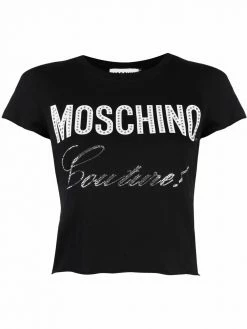 Moschino Couture logo cropped T-shirt