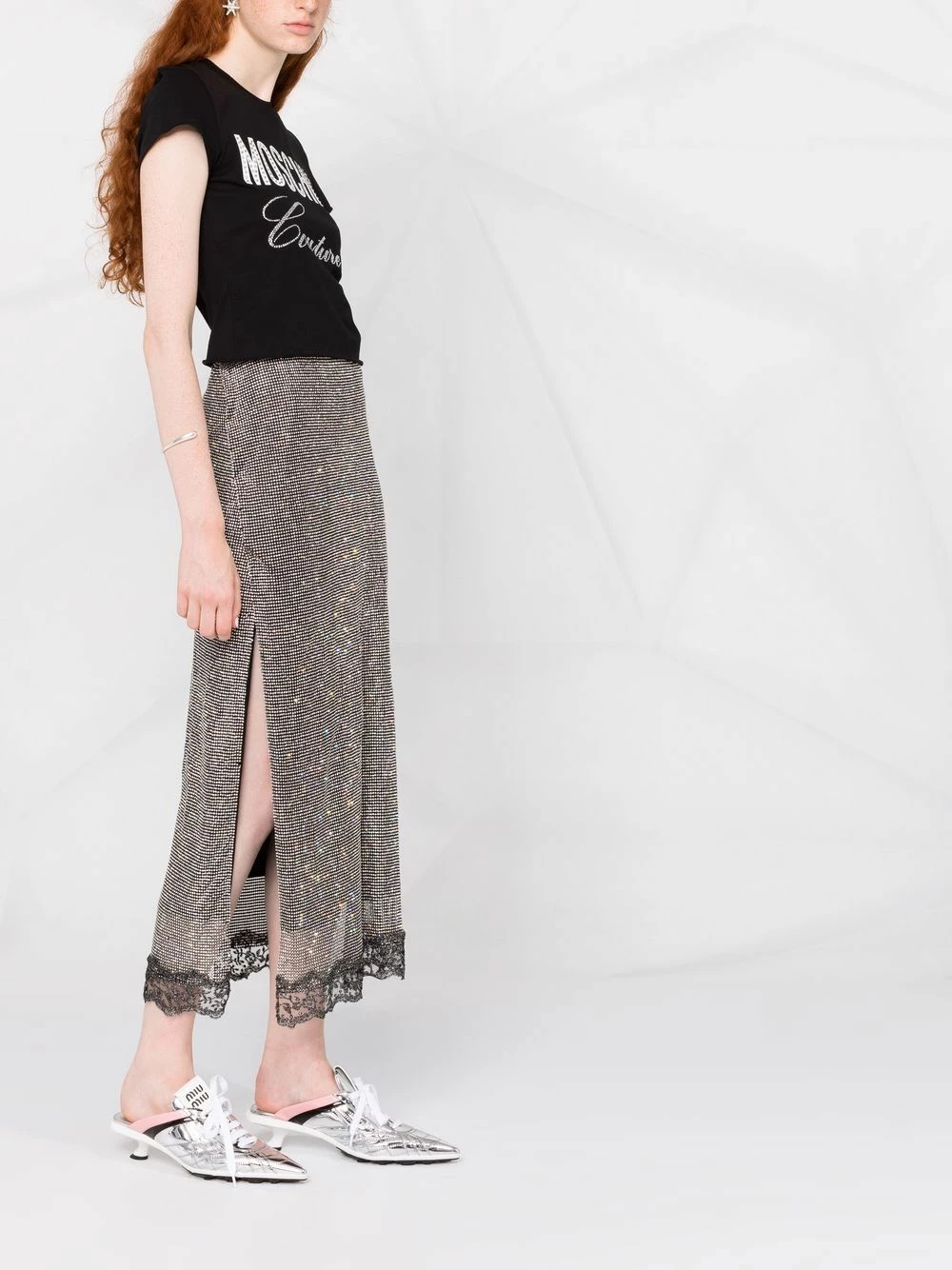 Discount ๐งจ Moschino Couture logo cropped T ๐ shirt ๐ 6 Moschino Couture logo cropped T-shirt