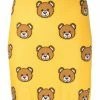 Moschino teddy bear-print wool skirt