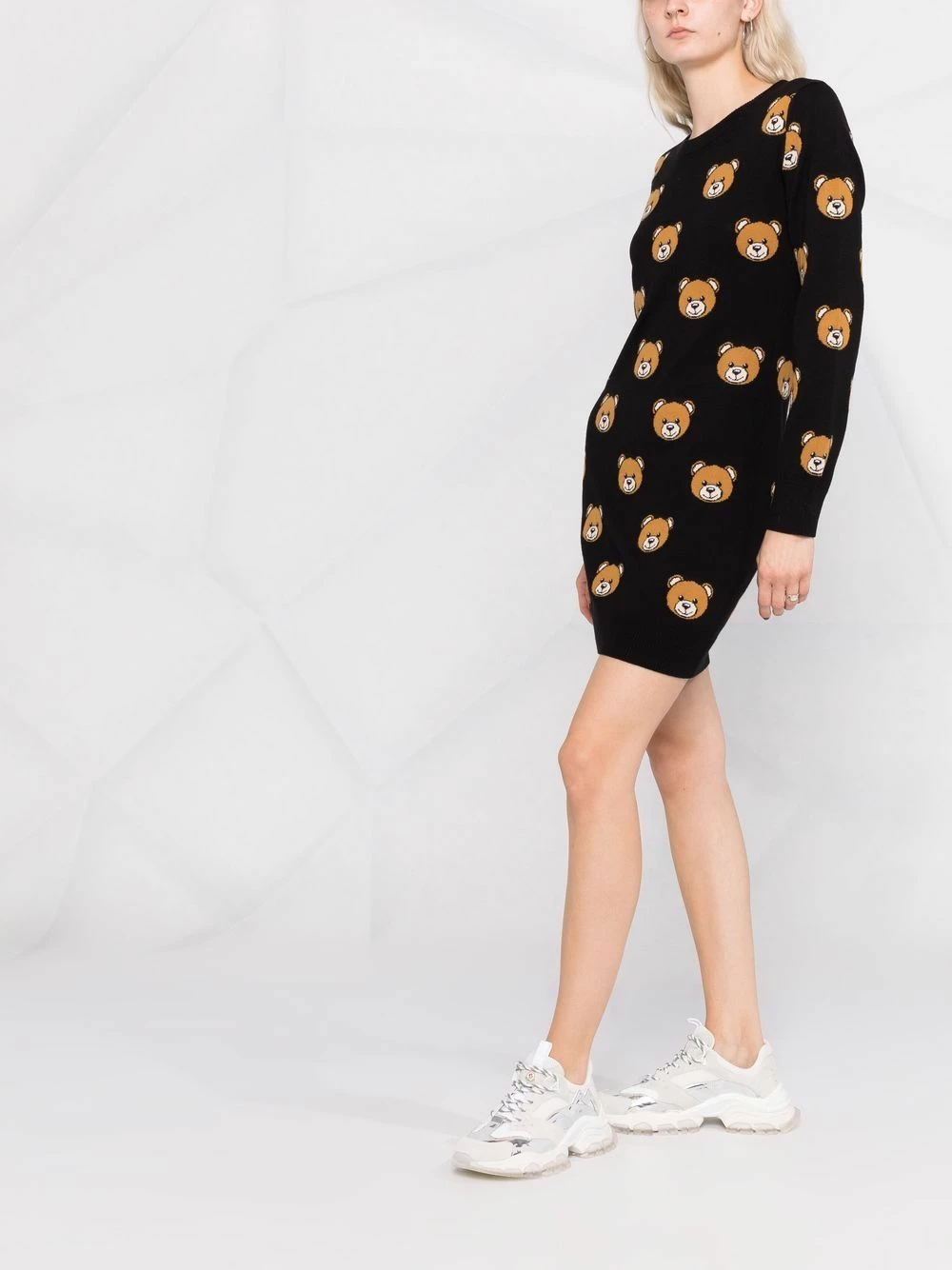 Flash Sale ๐ Moschino Teddy intarsia knitted ๐ dress ๐ 6 Moschino teddy-intarsia knitted dress
