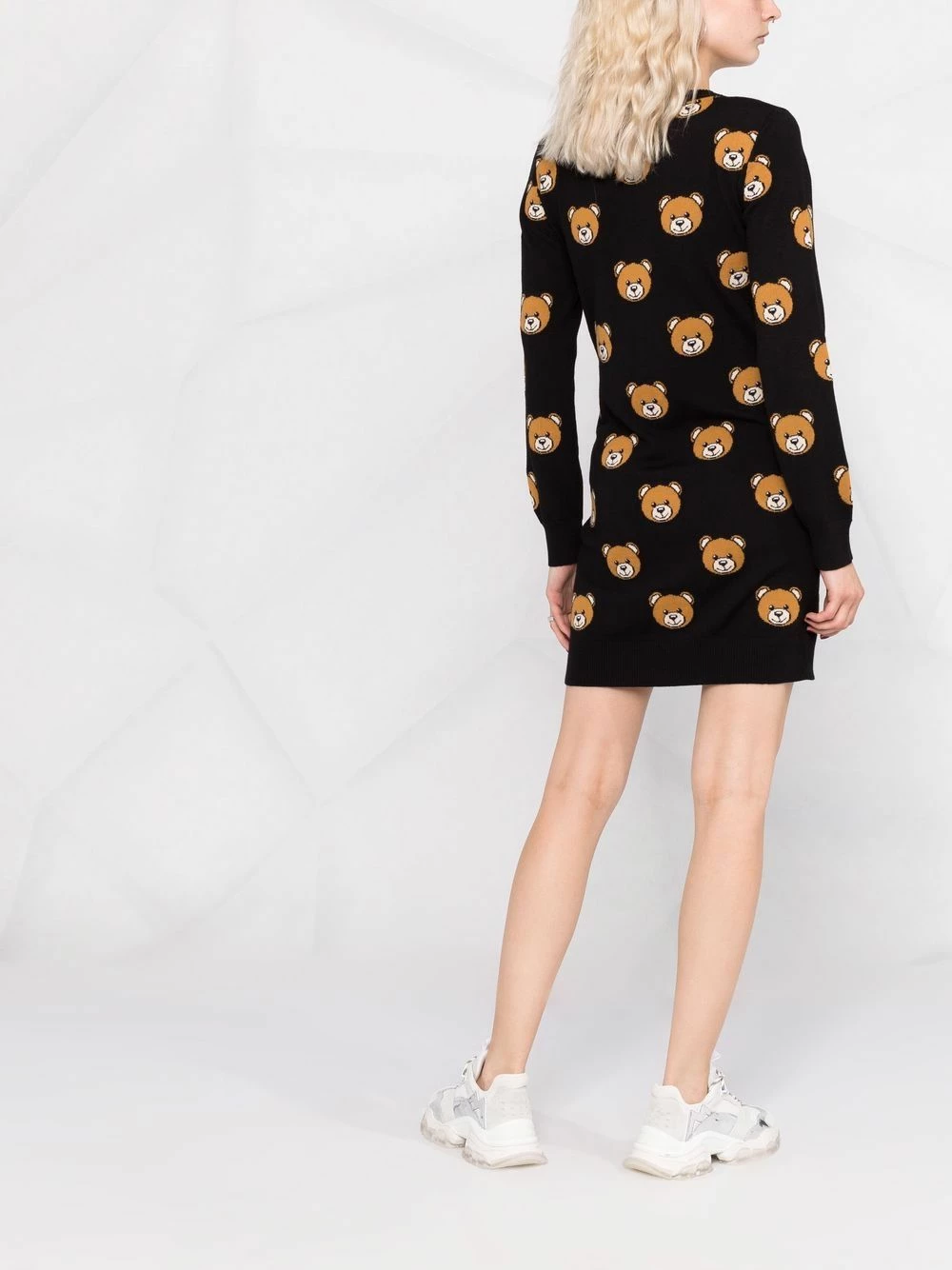 Flash Sale ๐ Moschino Teddy intarsia knitted ๐ dress ๐ 8 Moschino teddy-intarsia knitted dress