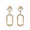 Moschino crystal-embellished clip-on earrings