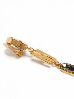 Moschino Teddy Bear chain earrings