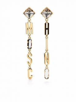 Moschino Teddy Bear chain earrings