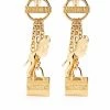 Moschino padlock detail earrings