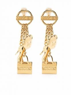 Moschino padlock detail earrings