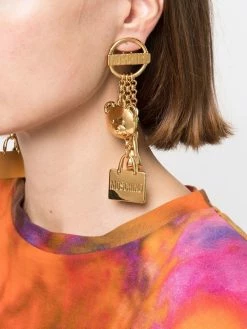 Moschino padlock detail earrings