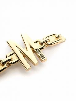 Moschino logo embellished hair clip