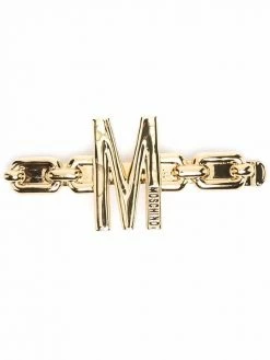 Moschino logo embellished hair clip