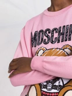 Moschino teddy-intarsia jumper