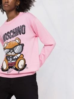 Moschino teddy-intarsia jumper
