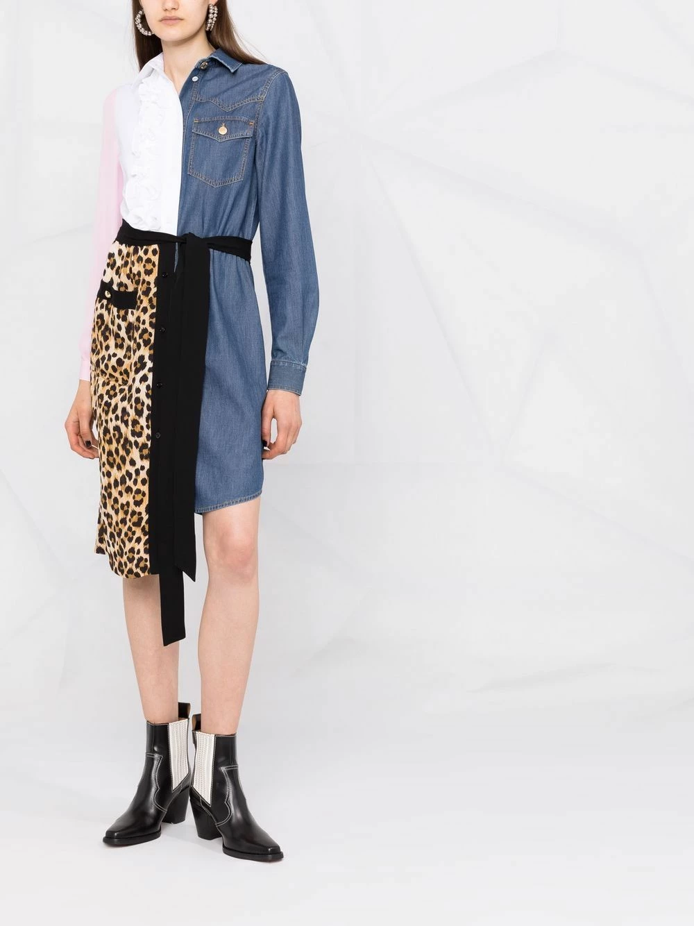 Deals ๐ Moschino Mixed garments ๐ shirtdress โญ 4 Moschino mixed-garments shirtdress