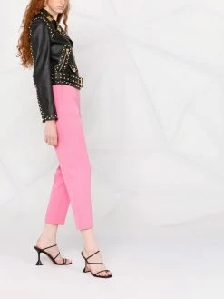 Moschino Teddy Studs leather biker jacket