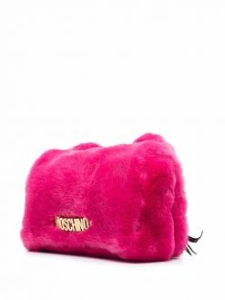 Moschino Eyes faux-fur tote bag