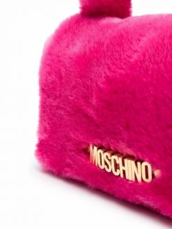 Moschino Eyes faux-fur tote bag