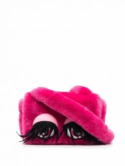 Moschino Eyes faux-fur tote bag