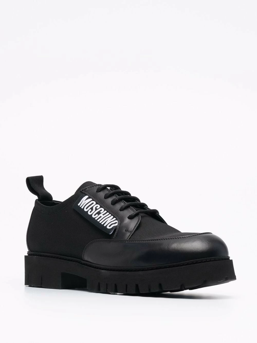 Budget ๐ Moschino Side logo patch loafers ๐คฉ 4 Moschino side logo-patch loafers