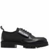 Moschino side logo-patch loafers