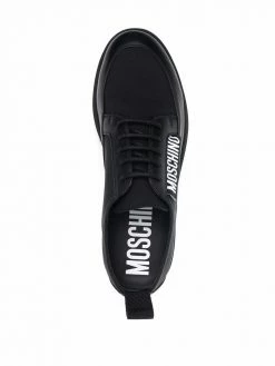 Budget ๐ Moschino Side logo patch loafers ๐คฉ 9 Moschino side logo-patch loafers