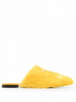 Moschino logo-plaque mules