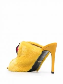 Moschino eye-patch mules