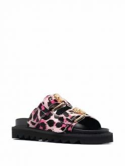 Moschino leopard-print sandals