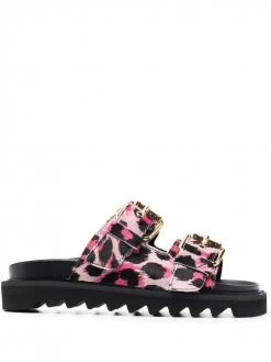Moschino leopard-print sandals