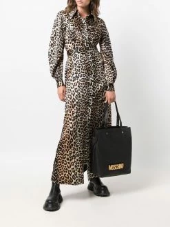 Moschino logo shopper tote