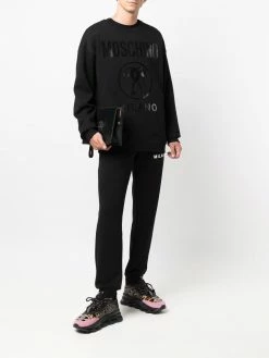 Moschino logo-print drop-shoulder sweatshirt