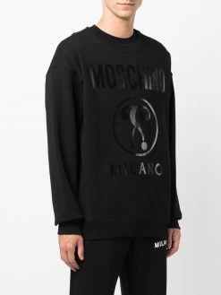 Moschino logo-print drop-shoulder sweatshirt