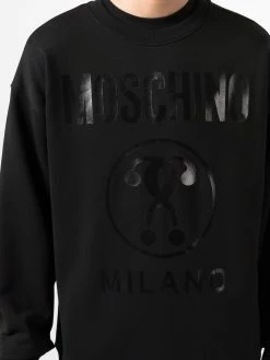 Moschino logo-print drop-shoulder sweatshirt