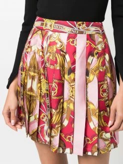 Moschino printed pleated skirt