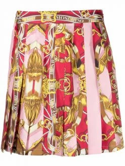 Moschino printed pleated skirt