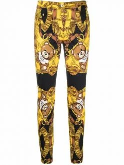 Moschino teddy bear print trousers