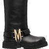 Best reviews of β Moschino M logo strap mid calf π₯Ύ boots π 1 Moschino M logo-strap mid-calf boots