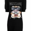 Moschino graphic-print short-sleve dress