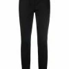 Moschino Gabardine Stretch logo-plaque skinny trousers