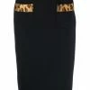 Moschino leopard-trim skirt