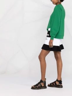 Moschino logo-print striped track shorts